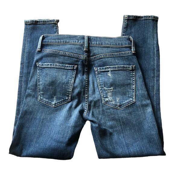 AGoldE Sophie Distressed Light Wash High Rise Skinny Jean, Light Indigo Wash, 24 - Picture 14 of 16